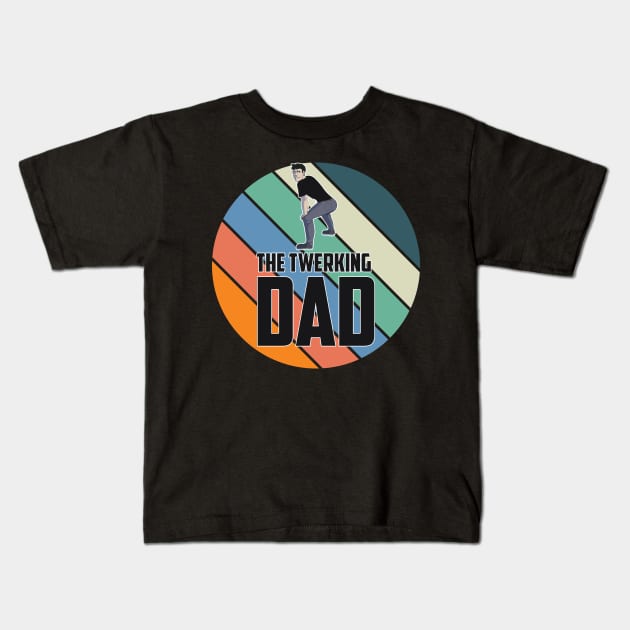 Funny Twerking dad / father gift Kids T-Shirt by Imutobi